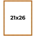 thumbnail image 2 of 21x26 Honey Brown Real Wood Picture Frame Width 0.75 inches | Interior Frame Depth 0.5 inches |, 2 of 8