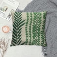 thumbnail image 2 of WERPE  Tropical Palm Leaves Throw Lumbar Pillow Covers Summer Green Plants Monstera Banana Leaf Farmhouse Decorations Pillow Cases Rectangular White, 2 of 5