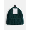 thumbnail image 4 of Scenario Women's Rib Knit Beanie, Green, 4 of 4