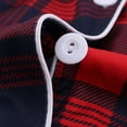 thumbnail image 6 of felwors Women's Flannel Plaid Pajamas Long Sleeve Button Down Pj Set Red, L, 6 of 8