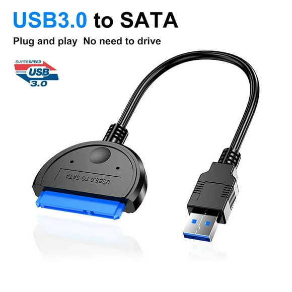 HW1507 Hard Drive Adapter Fast Transmission Excellent Heat Dissipation 2.5 Inches SSD USB3.0 to SATA External Converter for Windows/for Mac OS