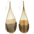 thumbnail image 6 of WHAMVOX 2Pcs Wall Planter Bamboo Woven Orchid Baskets Natural Color Outdoor Plants, 6 of 8