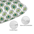 thumbnail image 5 of Salouo Peacock Feathers1 Pattern Pillow Cases,1PC Pillow Covers with Envelope Closure Decorative Pillow Case for Bed Couch,Pillows Not Included-16"x24", 5 of 6
