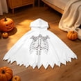 thumbnail image 2 of Girls Hooded Jumpsuits Long Sleeve Graphic Bluses Halloween Themed Costume Party Stylish Holiday Tops for Kids, 2 of 8