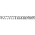 thumbnail image 2 of Leslie's Real 14kt White Gold 4.5mm Flat Beveled Curb Chain Chain Bracelet; for Adults and Teens; for Women and Men, 2 of 4