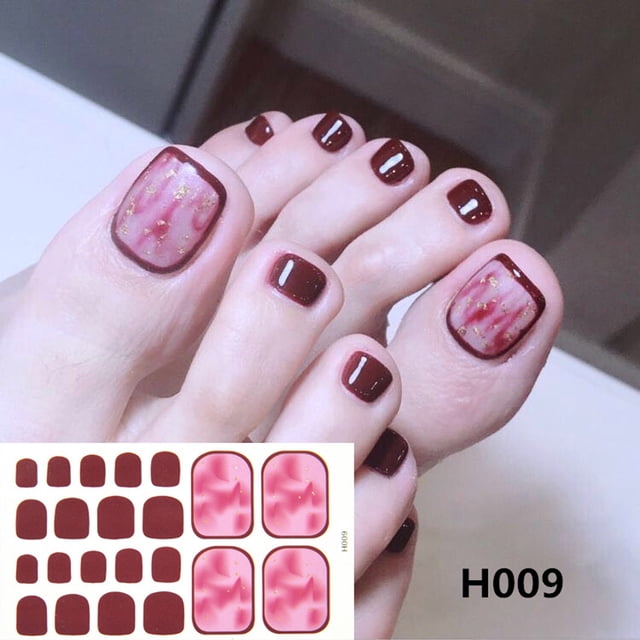 DPTALR Foot Stickers Foot Nail Stickers For Female DIY Nail Decoration Art