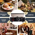 thumbnail image 3 of QUHEE 25 Hole Mini Pancake Maker, Commercial Electric Griddle with Adjustable Temperature and Timer, Nonstick Pancake Machine for Breakfast Shop and Home Use, 3 of 9