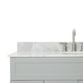thumbnail image 6 of Ariel Hamlet 49 In. Oval Sink Vanity With 0.75 In. Carrara White Countertop In Grey, 6 of 11