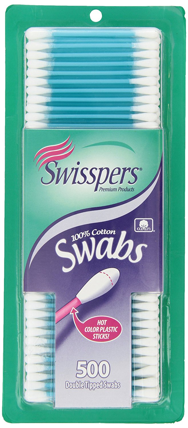 Hot Colored Swab500 ct, By Swisspers