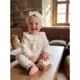 thumbnail image 5 of RUINIXCW Newborn Baby Girl Hospital Going Home Outfit Infant Girls Spring Fall Winter Clothes Goose Jumpsuit Ruffled Long Sleeve Romper Headband, 5 of 10