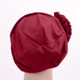 thumbnail image 5 of EnJoCho Women's Soft Monochrome Side Applique Flower Hijab Hat Baotou Hat Cancer Headscarf Headwraps Headwear Hair Cover Hat, 5 of 5