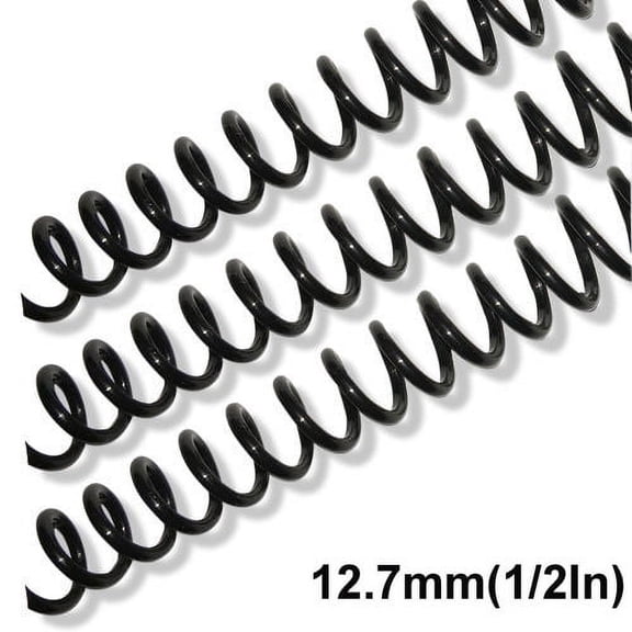 INTSUPERMAI 100pcs 1/2inch Plastic Spiral Coil Supply for Binder Machine