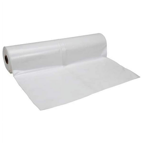 Polar Plastics Construction Film,10 x 100Ft,4Mil,White GW104