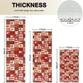 thumbnail image 4 of Red Christmas Patchwork Pattern Kitchen Rugs Sets Of 3,Kitchen Runner Rugs Non Skid Washable,Decorative Kitchen Floor Mats for Kitchen,Sink,Laundry,17"x30"+ 17"x47" + 17"x59", 4 of 6