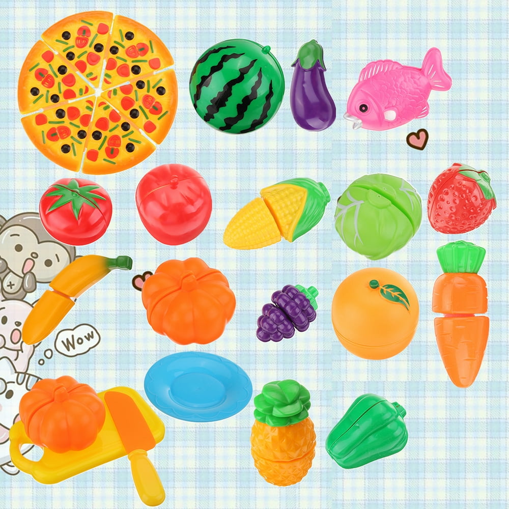 fruits and vegetables playset
