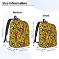 thumbnail image 3 of Naloa Dancing African Womens Canvas Backpack for Men Women Rucksack Casual Travel Daypack College Tote Satchel Bookbag for Teens-Medium, 3 of 7