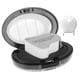 thumbnail image 1 of Loupe de bijouterie en ABS et aluminium, double lentille 30X/60X, lampe LED pour l'identification des bijoux, 1 of 4