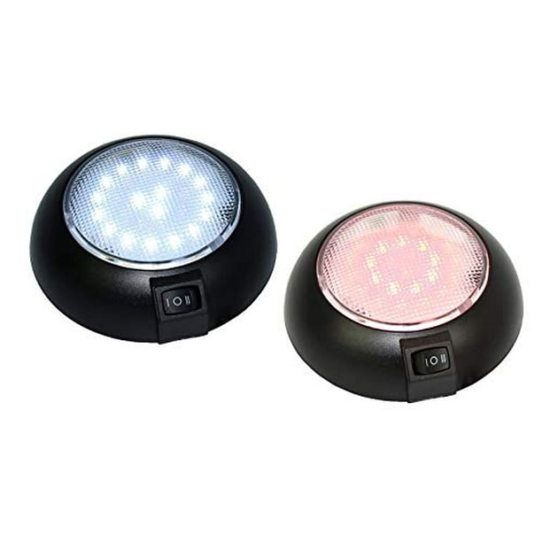 LED Dome Light - 4.5" High Power White & Red LED Downlight - 12 Volt - Fixed Mount - Home, Auto, Truck, RV, Boat and Aircraft - Walmart.com