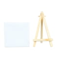 thumbnail image 2 of 10 mini caballetes de madera de 5,9 pulgadas de alto y 3,1 pulgadas de ancho con inclinación ajustable y marco para pintura al óleo., 2 of 14