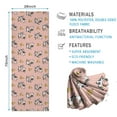 thumbnail image 2 of Pink Cow Bell Pattern Hot Yoga Mat Towel Non Slip for Hot Yoga - Quick-Drying Yoga Mat Cover with 4 Corner Pockets with Travel Bag - Hot Yoga Towel Non Slip 74"x26", 2 of 6
