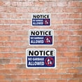 thumbnail image 3 of Classic Framed Plus Notice No Garbage Allowed Door or Wall Sign | Health & Office Signage - Large, 3 of 7