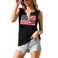 thumbnail image 4 of LAZYCHILD American Flag Tank Tops for Women 4th of July Shirts Patriotic Tee Shirt, 4 of 6