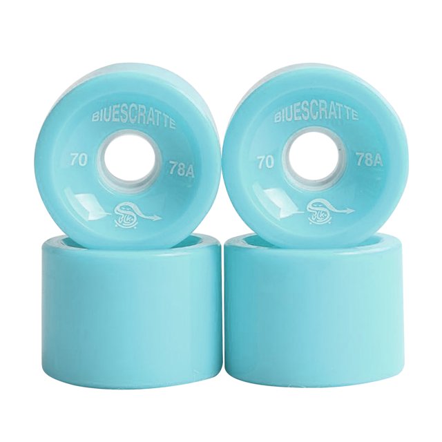 4 Pcs Roues de Planche à Roulettes 70 x 51 mm Ensemble de Roues de Longboard 78A Roue Coussin en PU pour Remplacement de Roue de Planche Longue