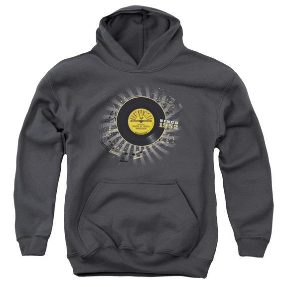 Sun Established Youth Pullover Hoodie Sweatshirt Charcoal