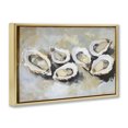 thumbnail image 2 of Stupell Industries Coastal Line of Oysters in Neutrals Gold Floating Frame Canvas Art, 31 x 21, by Sisi and Seb, 2 of 8