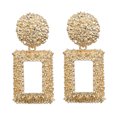 thumbnail image 1 of kurtrusly Women Geometric Shape Metal Earring Girl Exaggerated Sqaure Dangling Earring Solid Color Ear Drop Jewelries, 1 of 8