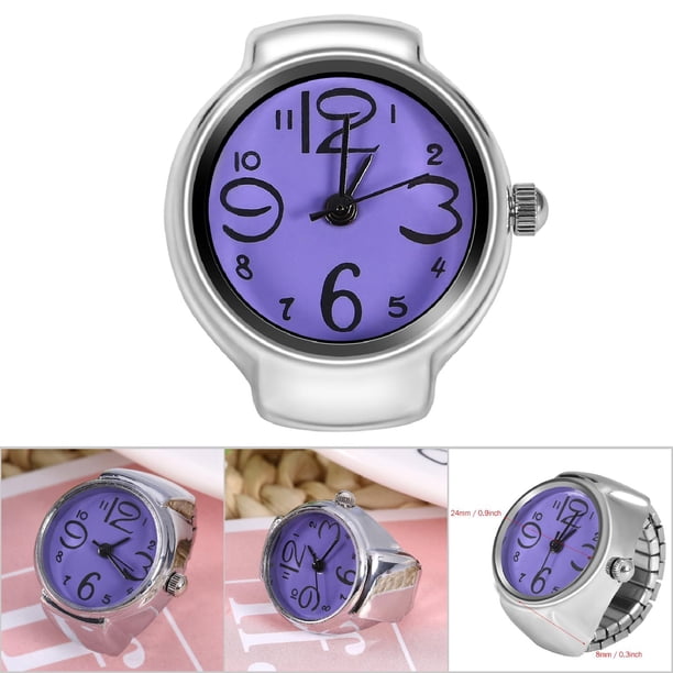 8 Colores Moda Mujeres Hombres Reloj De Anillo Analógico De Cuarzo Único Conveniente Adecuado Casual Citas Fiesta Uso Diario Mano De Obra Exquisita Aspecto Elegante