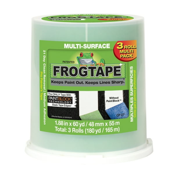FrogTape 1.88 in. x 60 yd. Green MultiSurface Painter's Tape, 3pack