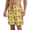 thumbnail image 2 of Disketp Men's Swim Trunks Hawaiian Breathable Surf Beach Swimsuits Mesh Lining Beach Shorts with Pockets-Sea and Sand, 2 of 7