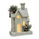 thumbnail image 2 of Estatua de casa de nieve navideña con luz de regalo Ilumina las casas navideñas de escritorio Blanco, 2 of 9