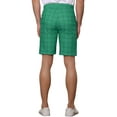 thumbnail image 3 of INSPIRE CHIC Men's Shorts Slim Fit Plaid Button Lightweight Twill Shorts 30 Green, 3 of 7