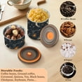 thumbnail image 6 of Sun Moon & Star Boho Airtight Coffee Bean Canister 17oz Food Storage Containers with Lids For Gournd, Tea, Sugar, Flour, Rice, Cereal, Candy Cookie Jar, 6 of 8