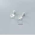 thumbnail image 6 of QQTDFG 925 Sterling Silver Solitaire Cut CZ Screw Back Stud Earrings 5mm A1781-White, 6 of 7