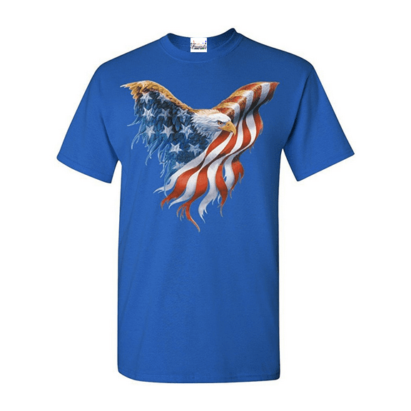 IWPF - Men's T-Shirt Short Sleeve - American Flag Eagle USA