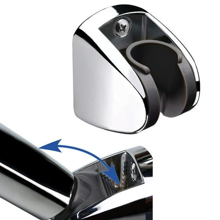 

Yannee Chrome Adjustable Wall Mounted Bathroom Shower Head Holder Bracket ABS Mount