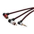 thumbnail image 4 of Cable divisor AUX Y de ángulo recto, cable adaptador estéreo que ahorra espacio, línea AUX de Audio Tmvgtek Para estrenar, 4 of 9