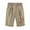 A_ Khaki, variant on Olyvenn Cotton Linen Shorts for Women Fashion Boho Floral Print Beach Shorts Loose High Wasit Drawstring Pants Navy S