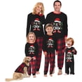 thumbnail image 2 of Pijamas navideños WakeUple para familia, conjuntos de pijamas navideños a juego, pijamas navideños rojos clásicos para mujeres, hombres, niños, bebés y perros, 2 of 3