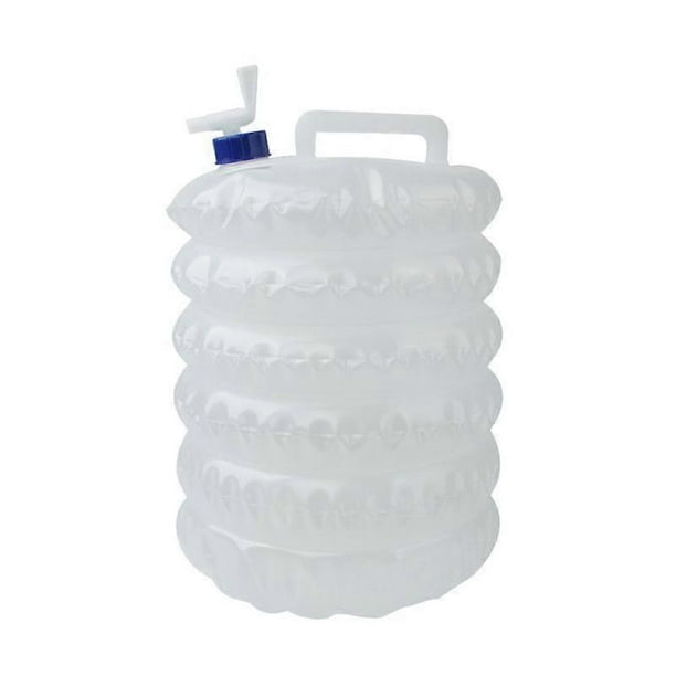 Outdoor PE telescopic bucket 15L folding bucket with faucet, car-mounted food-grade camping water bag