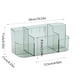 thumbnail image 3 of Estantería de pared para organizadores cosméticos - Caja de plástico transparente para pintalabios y brochas de maquillaje - 26x11x11cm, 3 of 6