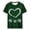 01 Green 11, variant on Women's Tops Irish Shamrock Shirts Patrick Clover Tshirt Green Graphic Tops