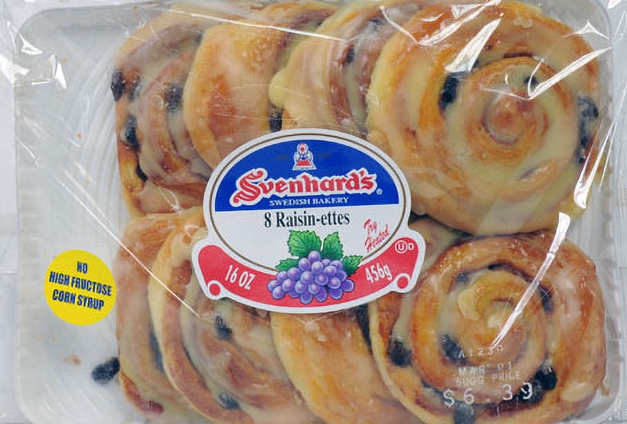 Svenhard's Raisin Danishes, 16 oz, 8 ct