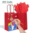 thumbnail image 3 of IN-JOOYAA Gift Bags Medium Kraft Paper Gift Bags with Handles 25 Pcs (Red, 10.6 x 4.3 x 8.6 in), 3 of 6