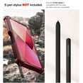 thumbnail image 4 of Dexnor for Samsung Galaxy S21 Ultra Case with Screen Protector & S Pen Slot(S Pen Not Included) Dual Layer Cover, 360 Full Body Protective Shockproof Heavy Duty Bumper for S21 Ultra 6.8 inch-Red, 4 of 5