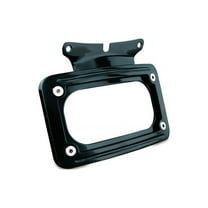 Kuryakyn Curved License Plate Mount, Gloss Black