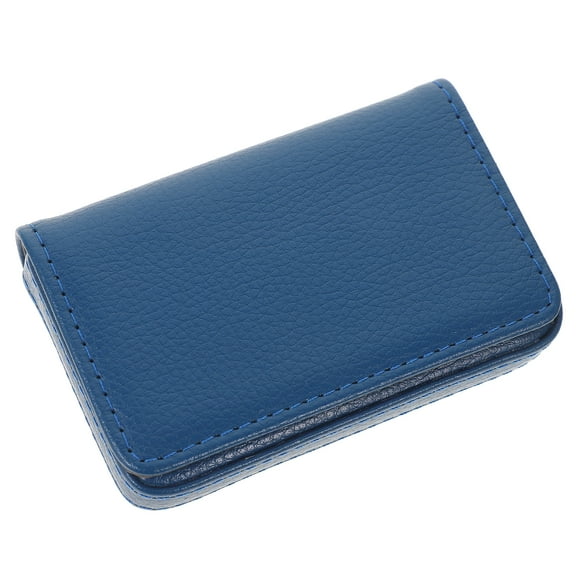 Business Card Case Calling Cards Container Office Accessory High Capacity Pu Leather